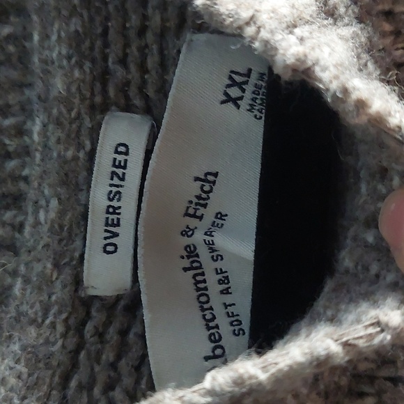 ABERCROMBIE & FITCH X HARRY STYLES Sweater Soft A&F Oversized Gray Stripes Large - Picture 2 of 9